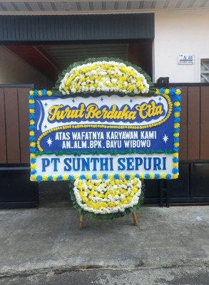 Papan Bunga Duka di Jatibanteng